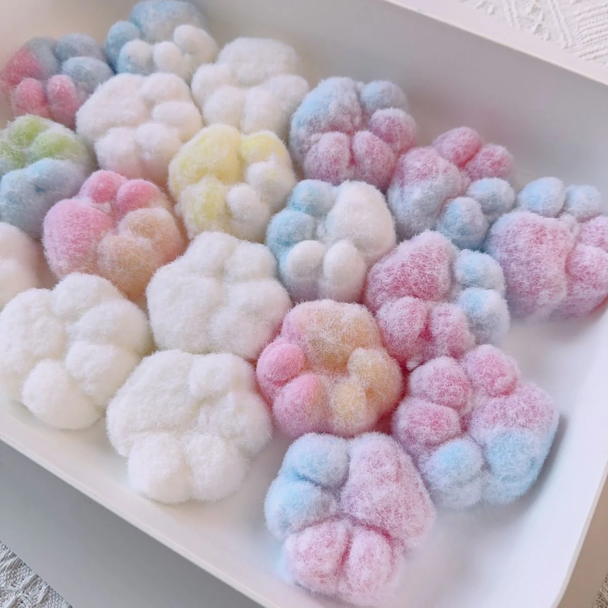 115g Handmade Silicone Cat's Paw with fur Stress Relief Squishy Toy - Image 5
